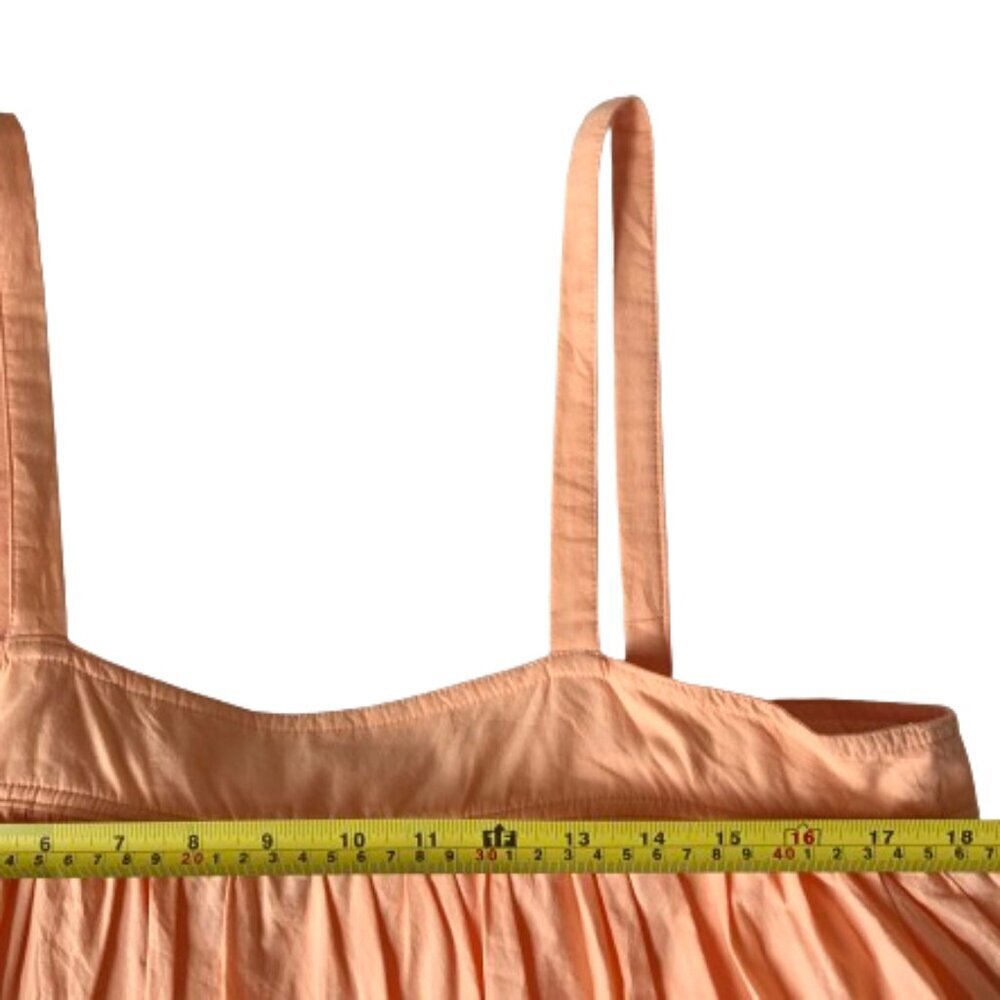 !!! host pick ARAMINTA JAMES Sunset Tiered cotton Dress in Peach L - Picture 12 of 13